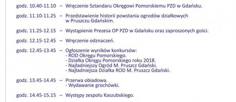 Informacja o Okręgowych Dniach Działkowca Okręgu Pomorskiego 