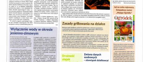 Informator "działkowca" październik 2023